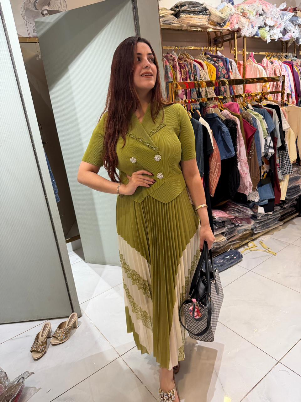 Sanvi wrinkle dress