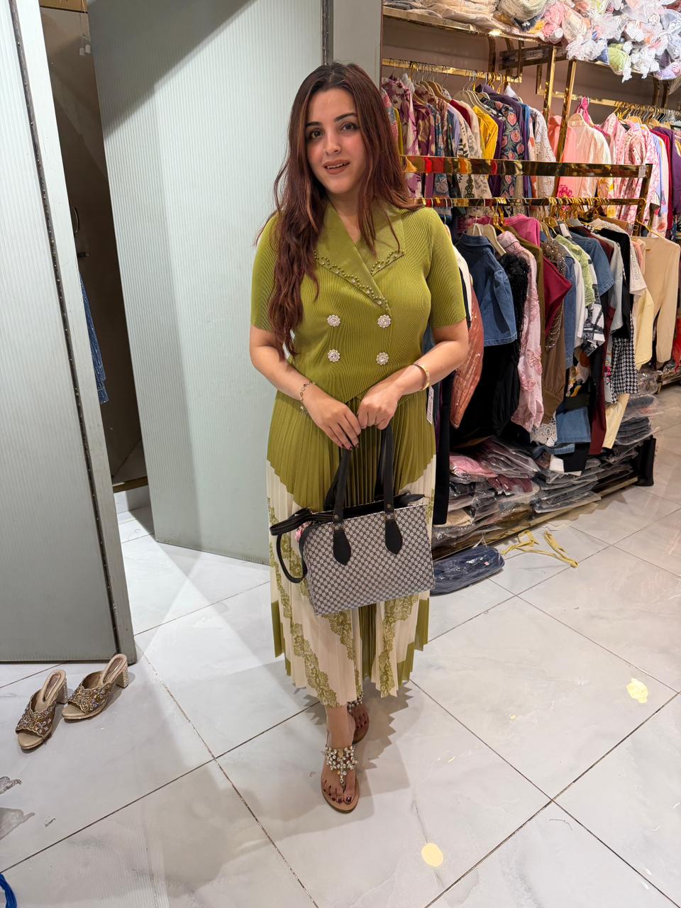 Sanvi wrinkle dress