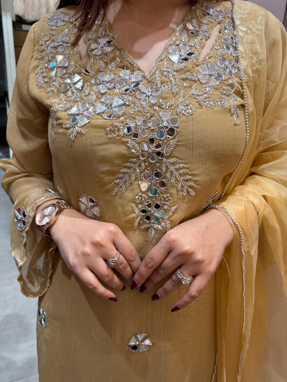 Nayan Mirror Work Kurta Set