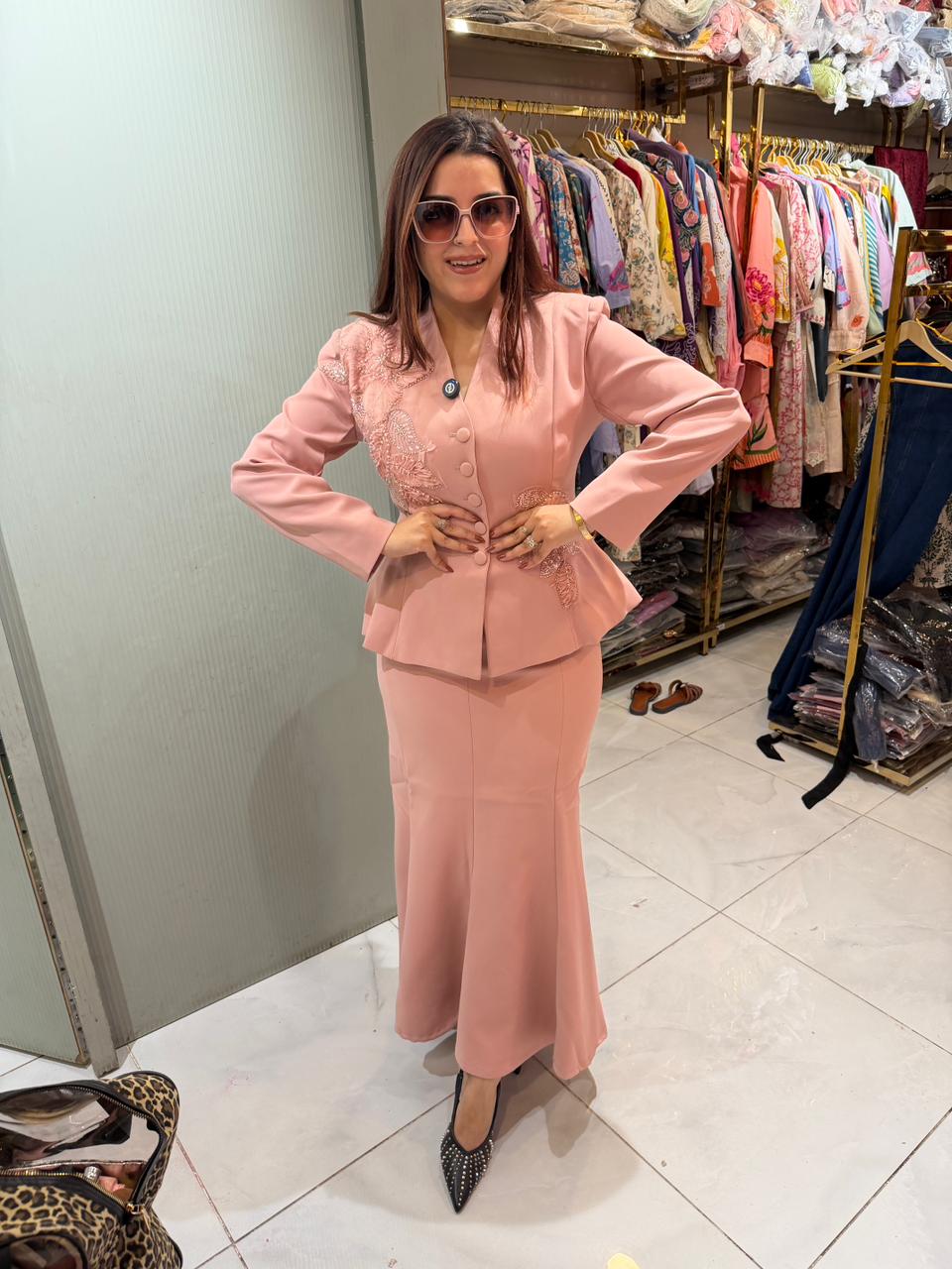 Rihana Luxury Blazer & Skirt Set