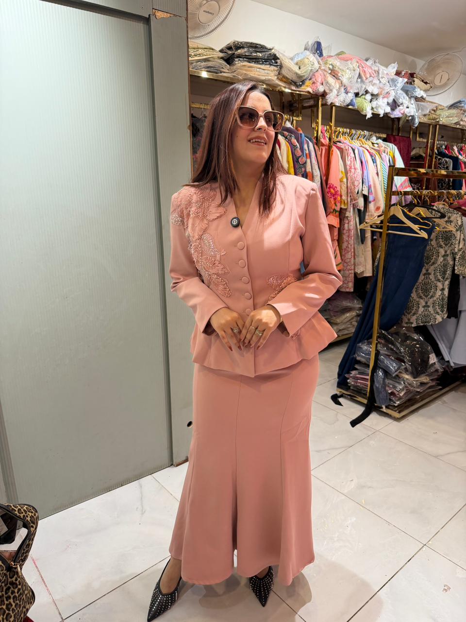 Rihana Luxury Blazer & Skirt Set