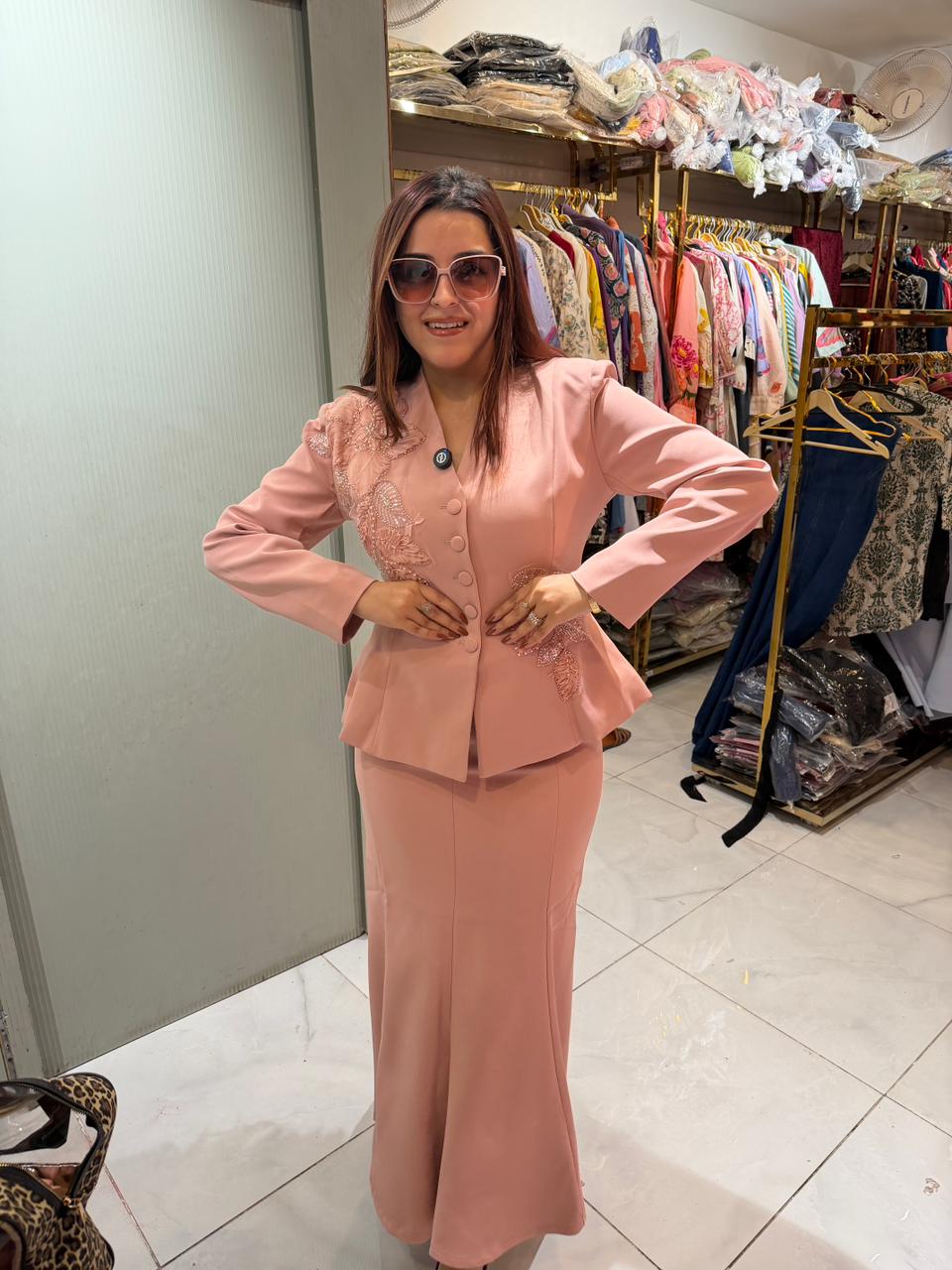 Rihana Luxury Blazer & Skirt Set