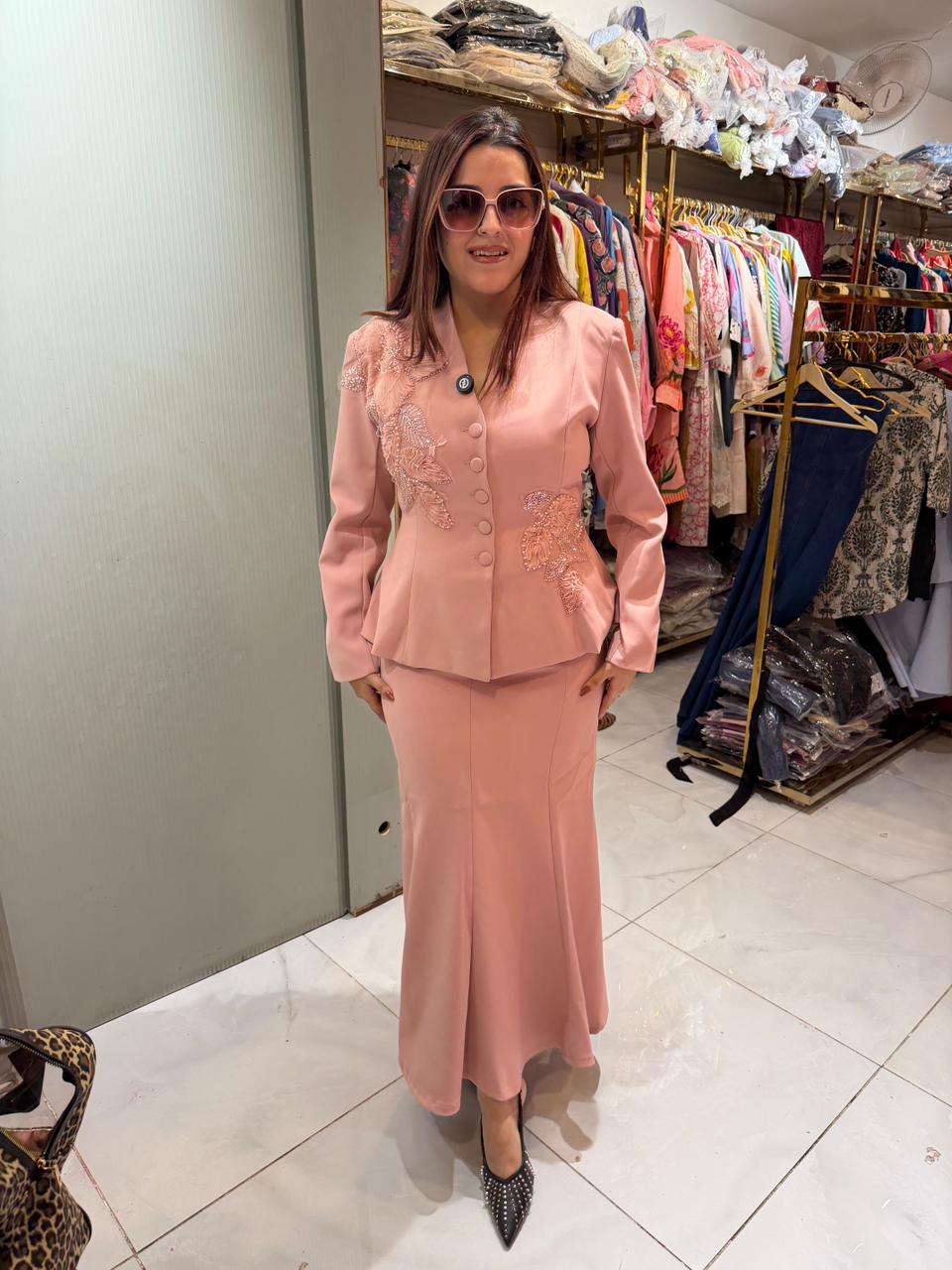 Rihana Luxury Blazer & Skirt Set