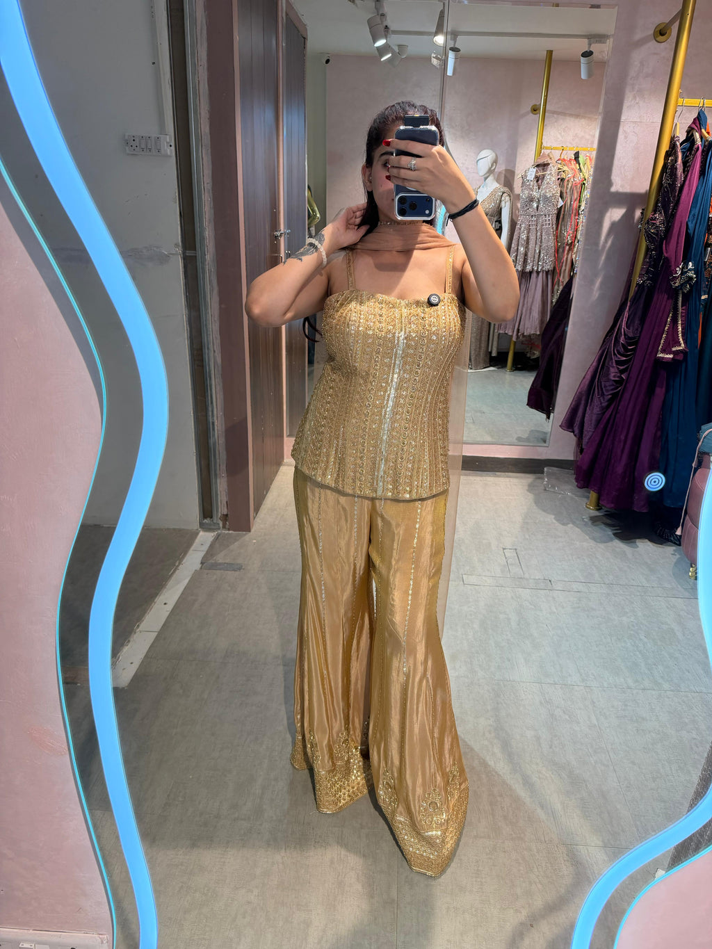 Aura Embellished cord Set