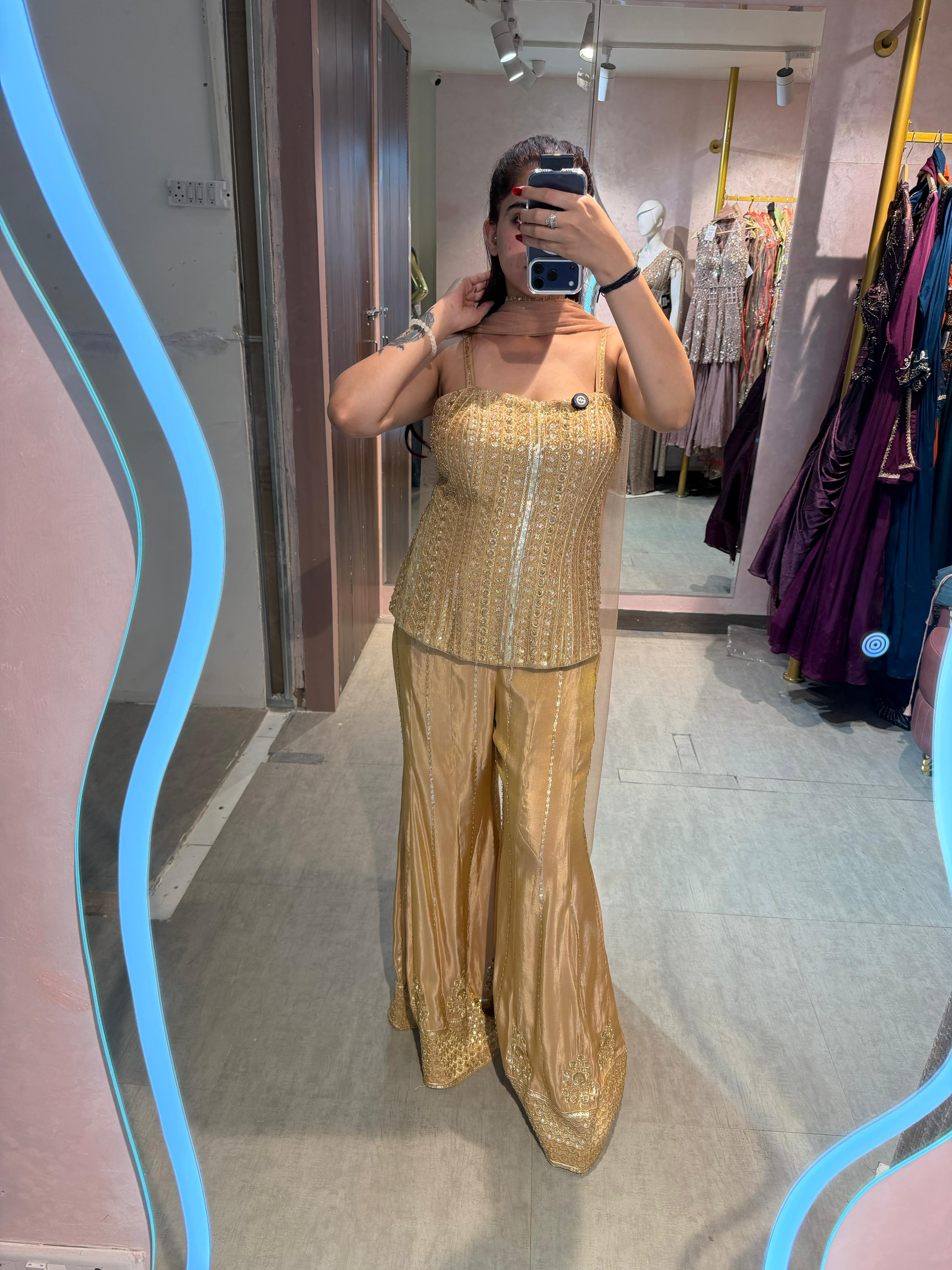 Aura Embellished cord Set