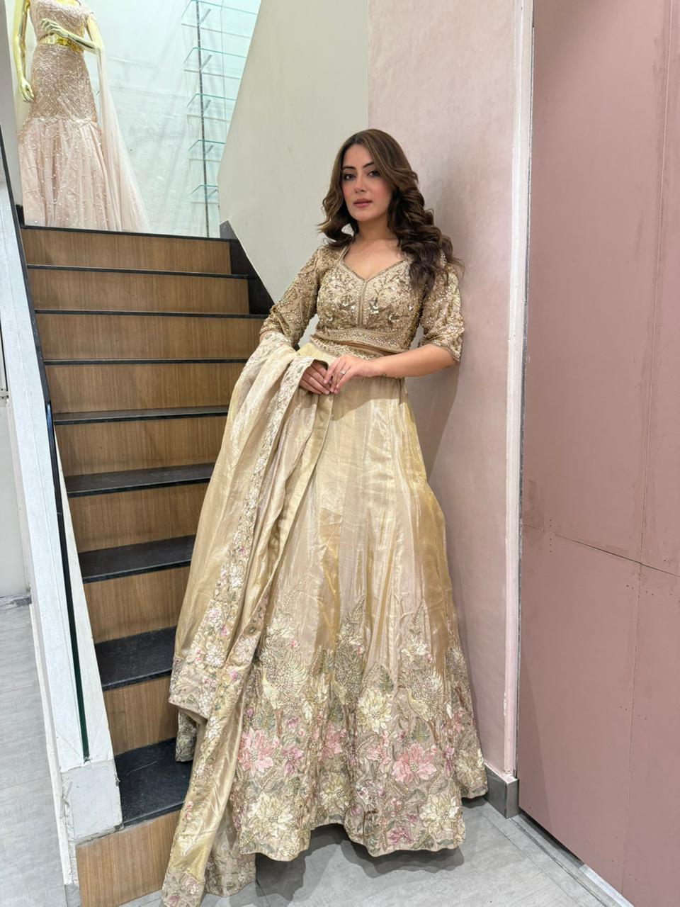 Shina Embroidered Lehenga Set