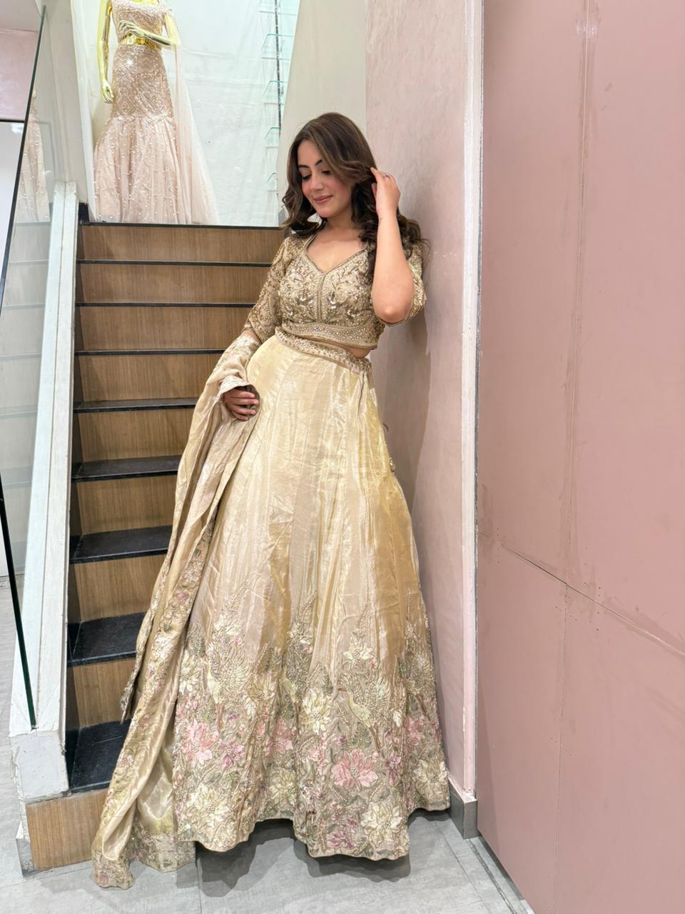 Shina Embroidered Lehenga Set