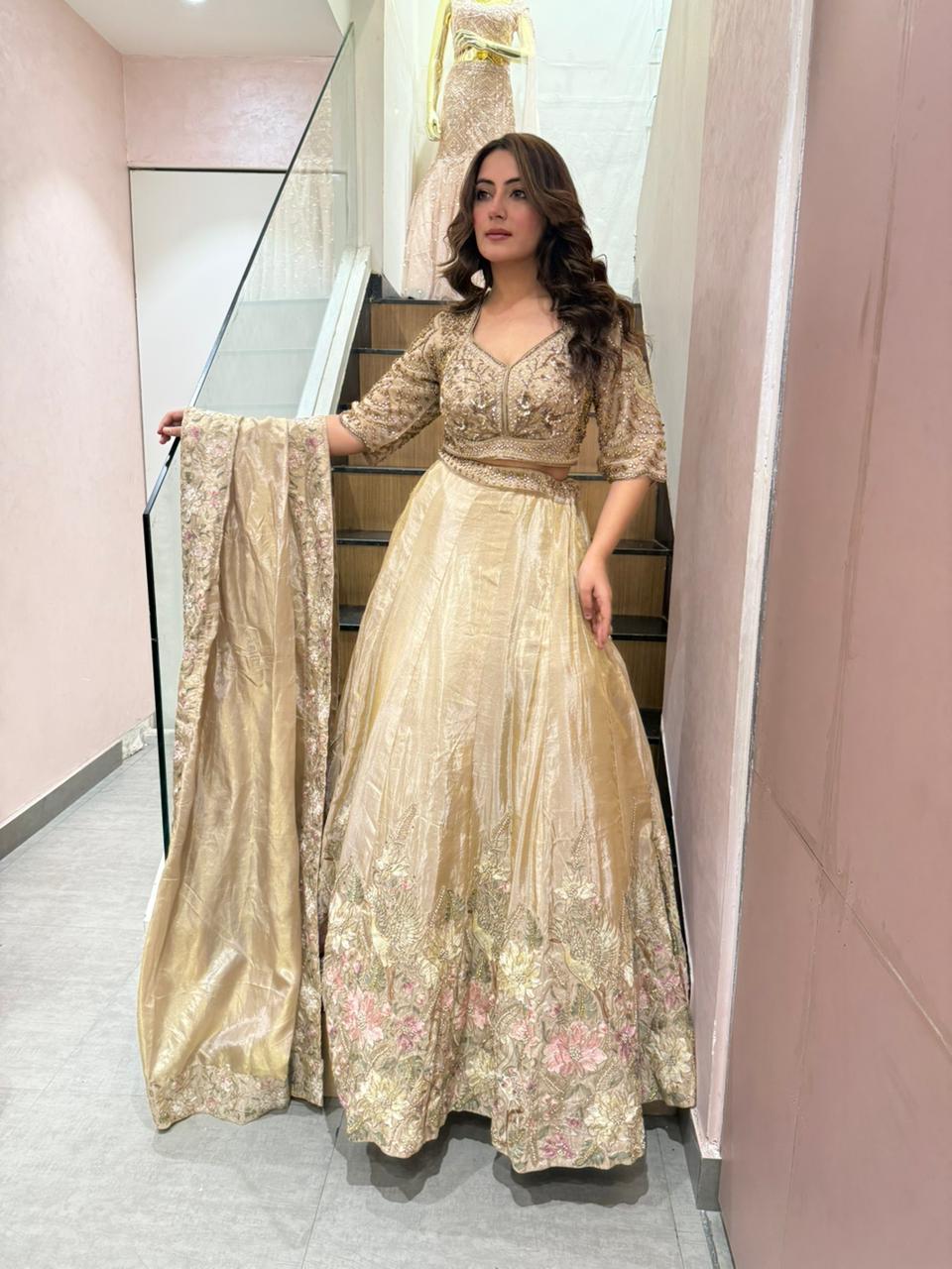 Shina Embroidered Lehenga Set