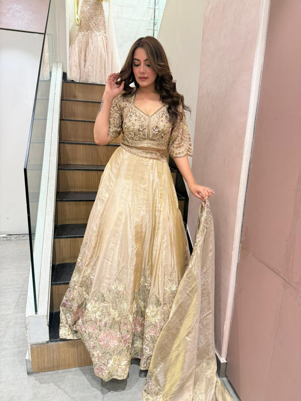 Shina Embroidered Lehenga Set