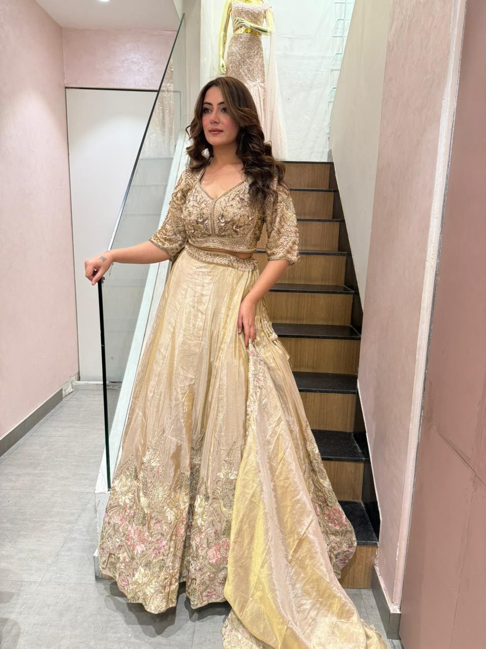 Shina Embroidered Lehenga Set