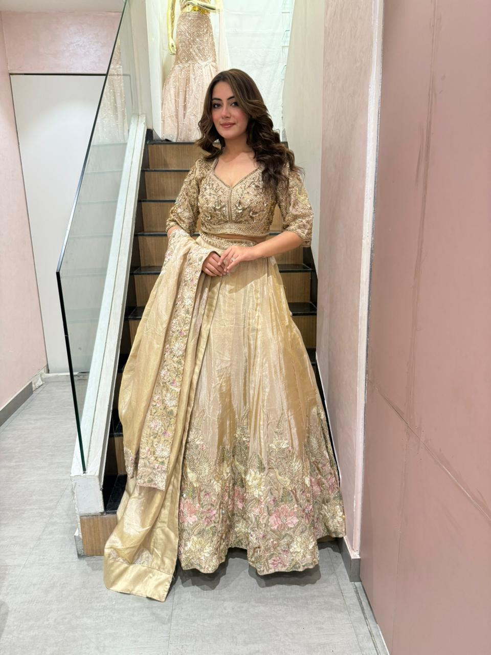 Shina Embroidered Lehenga Set