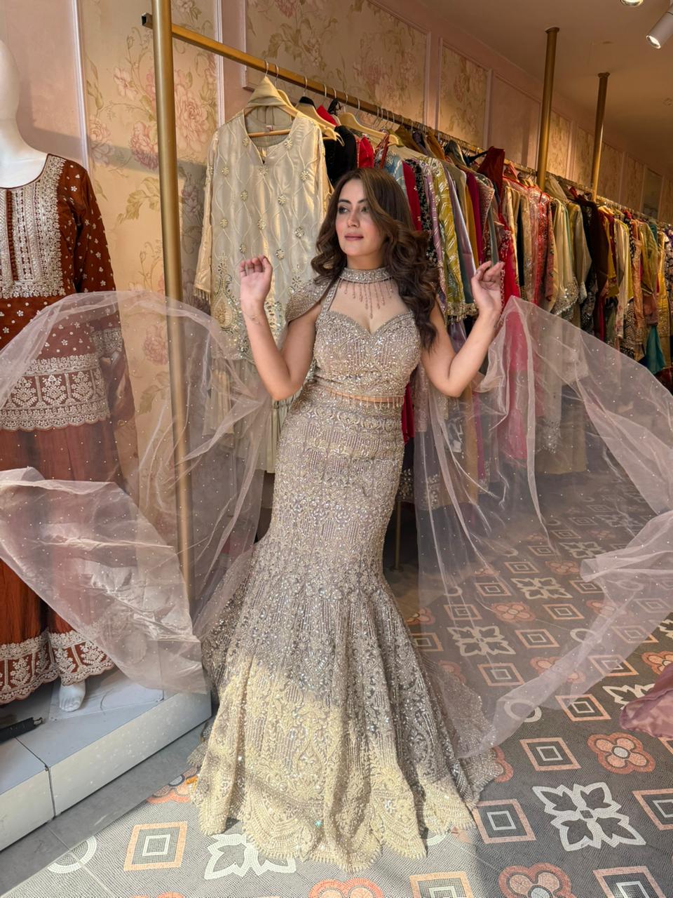 Akarti Mermaid Lehenga Set