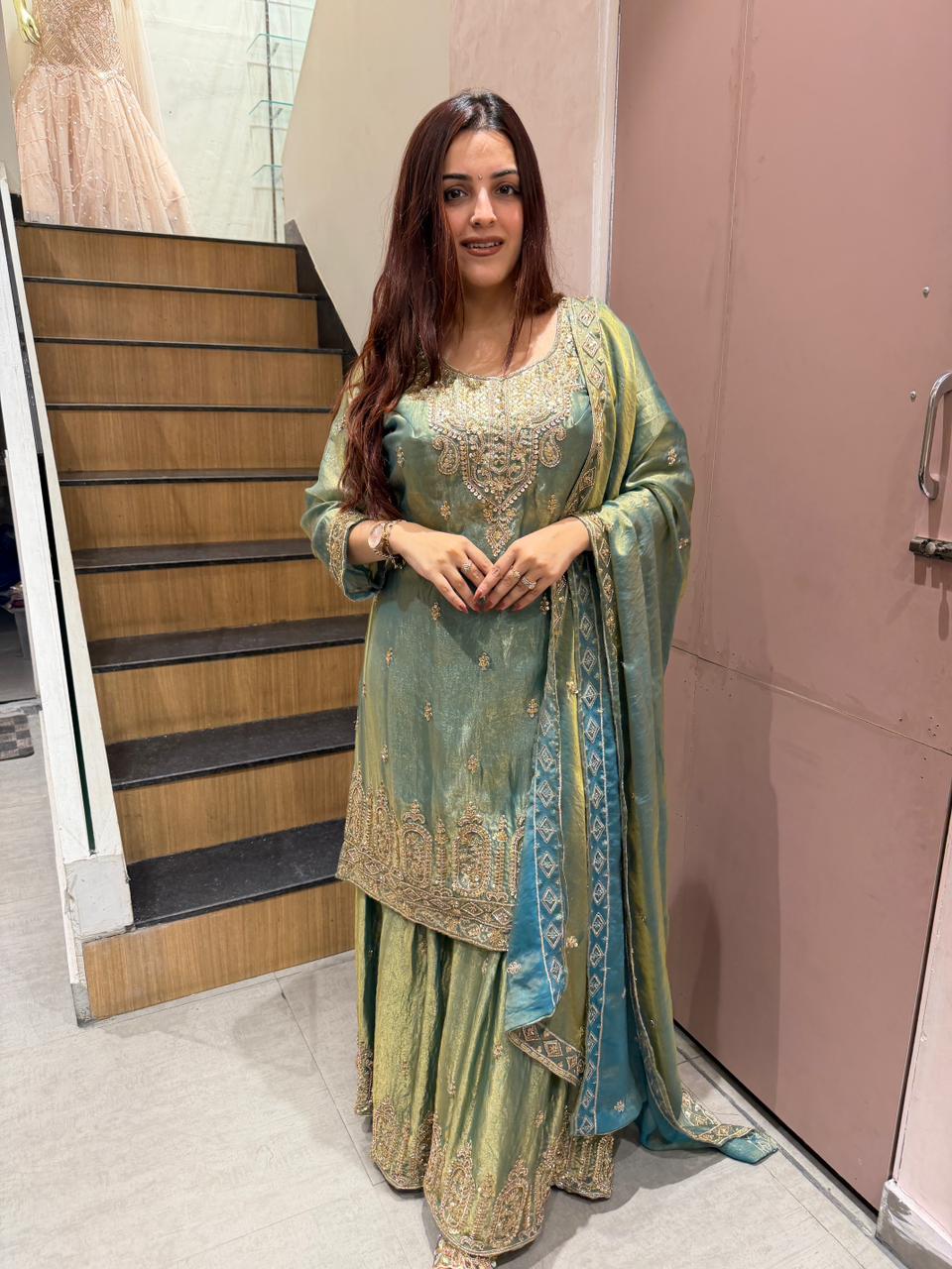 Zannat Glow Kurta Sharara Set