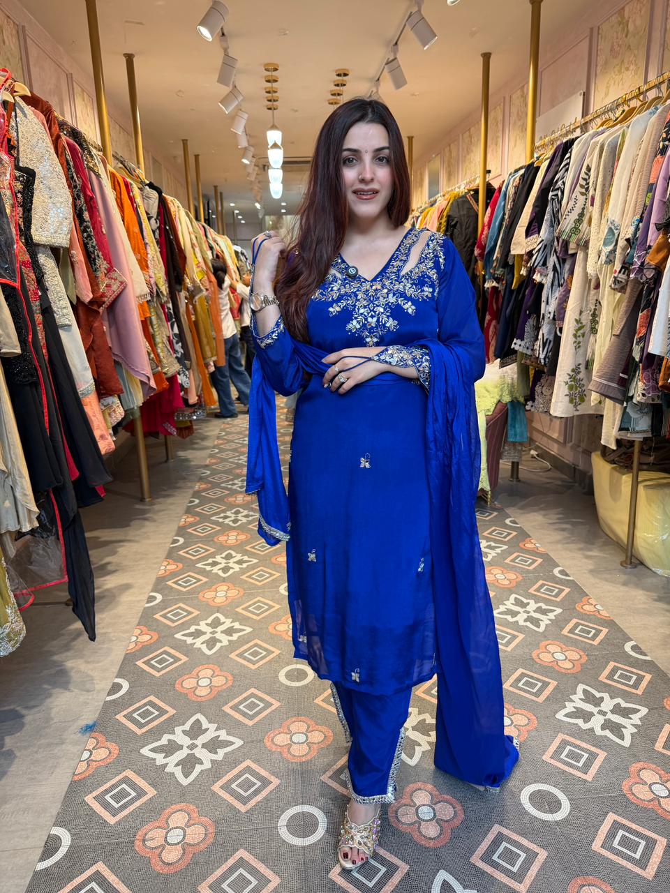 Samiya Mirrorwork Kurta Set
