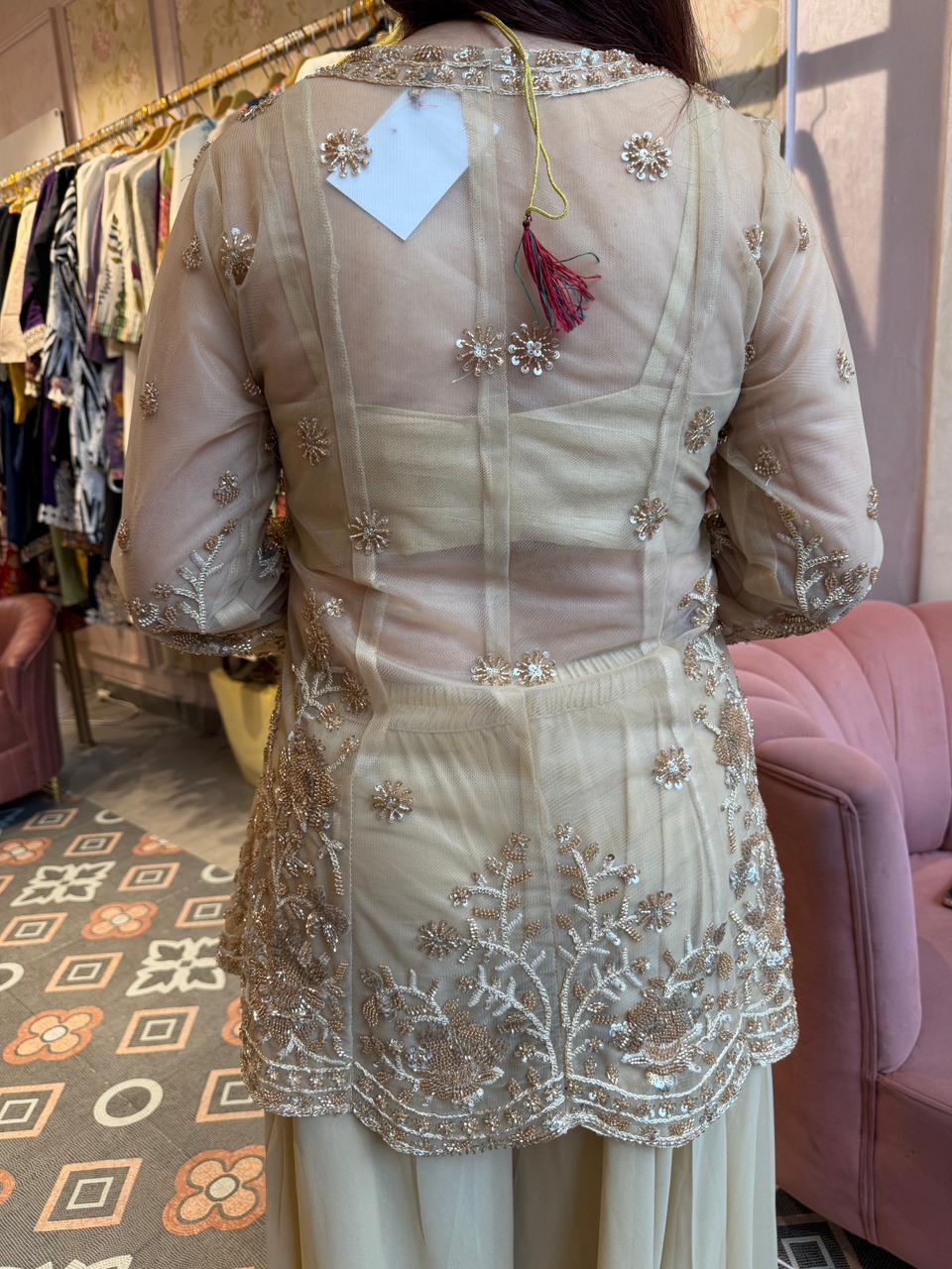 Jodha Embroidered Sharara Set