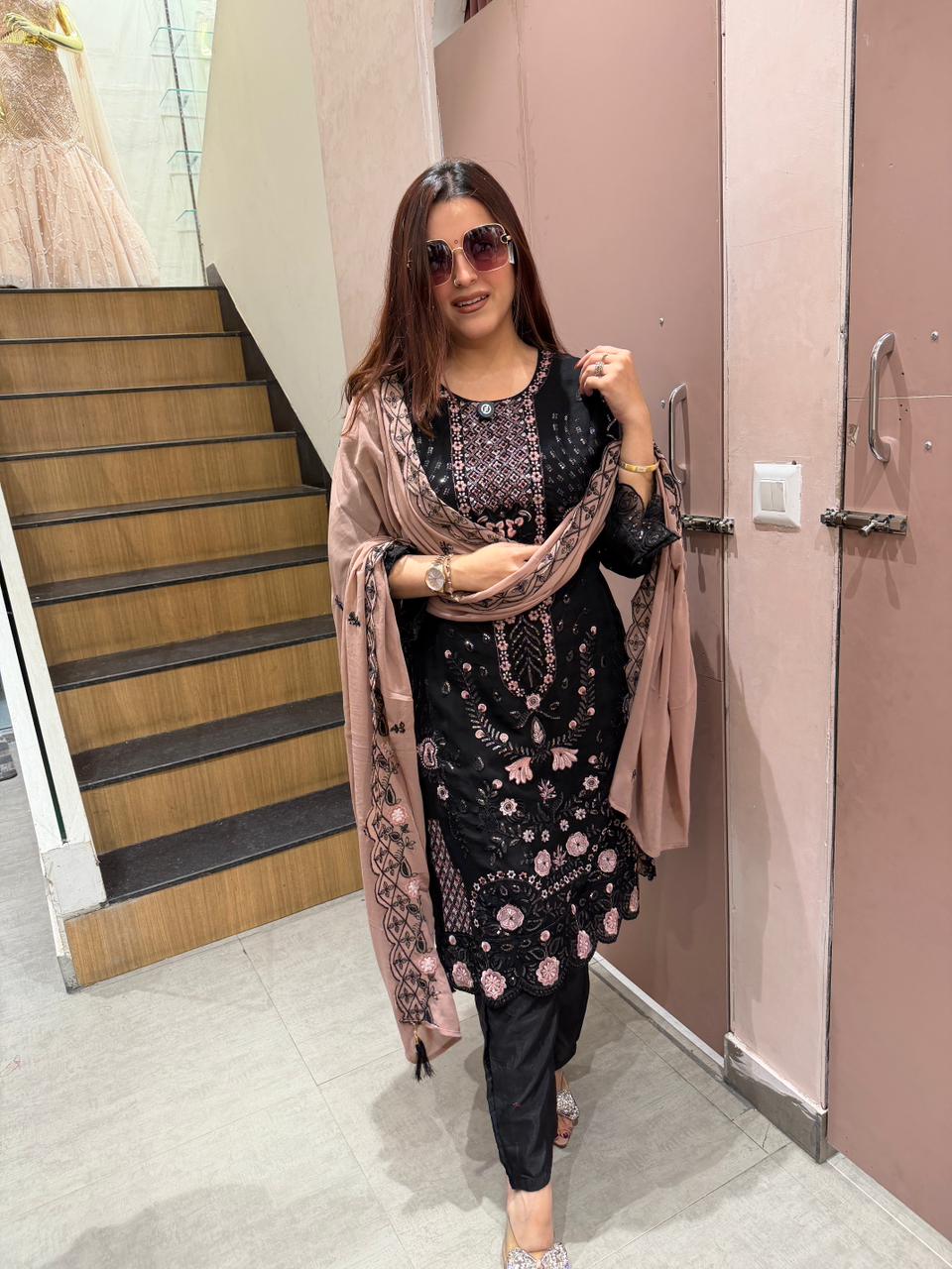 Madhuri Embroidered Kurta Set