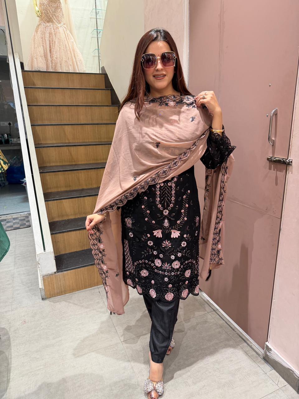 Madhuri Embroidered Kurta Set