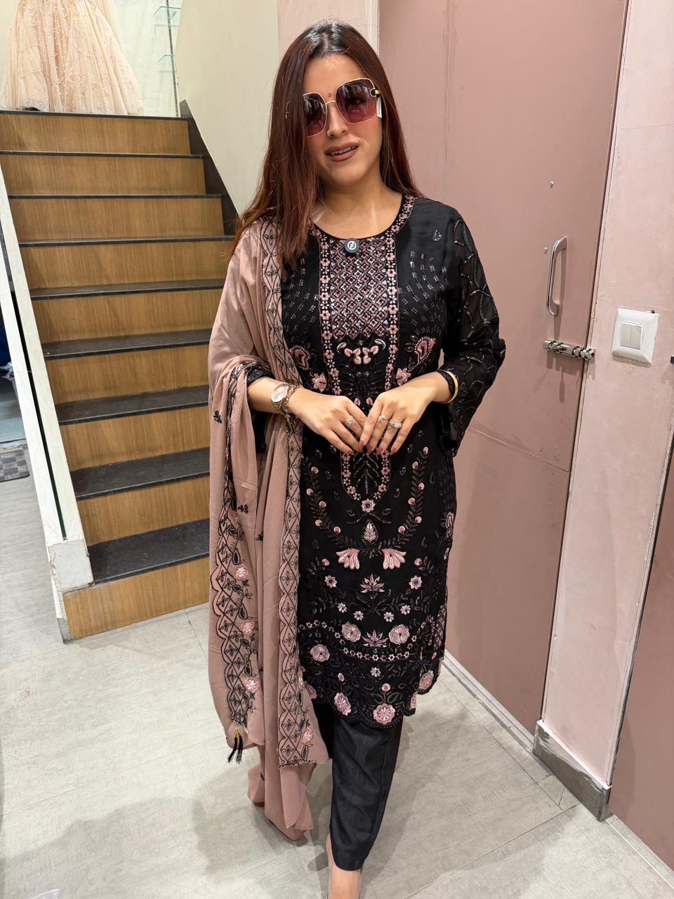 Madhuri Embroidered Kurta Set