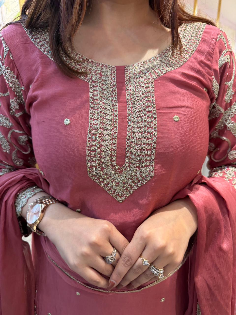 Aadhya Embroidered Suit Set