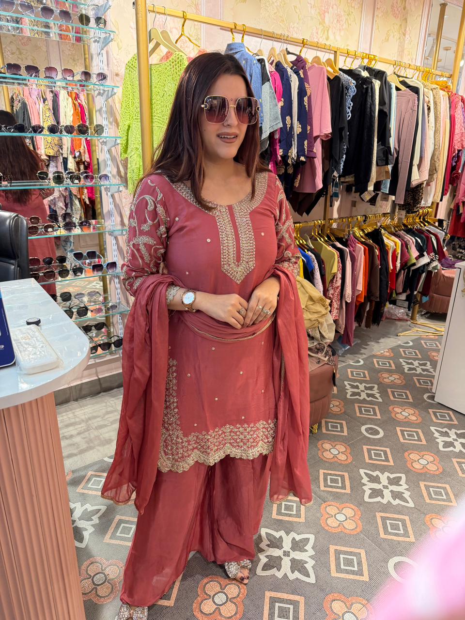 Aadhya Embroidered Suit Set