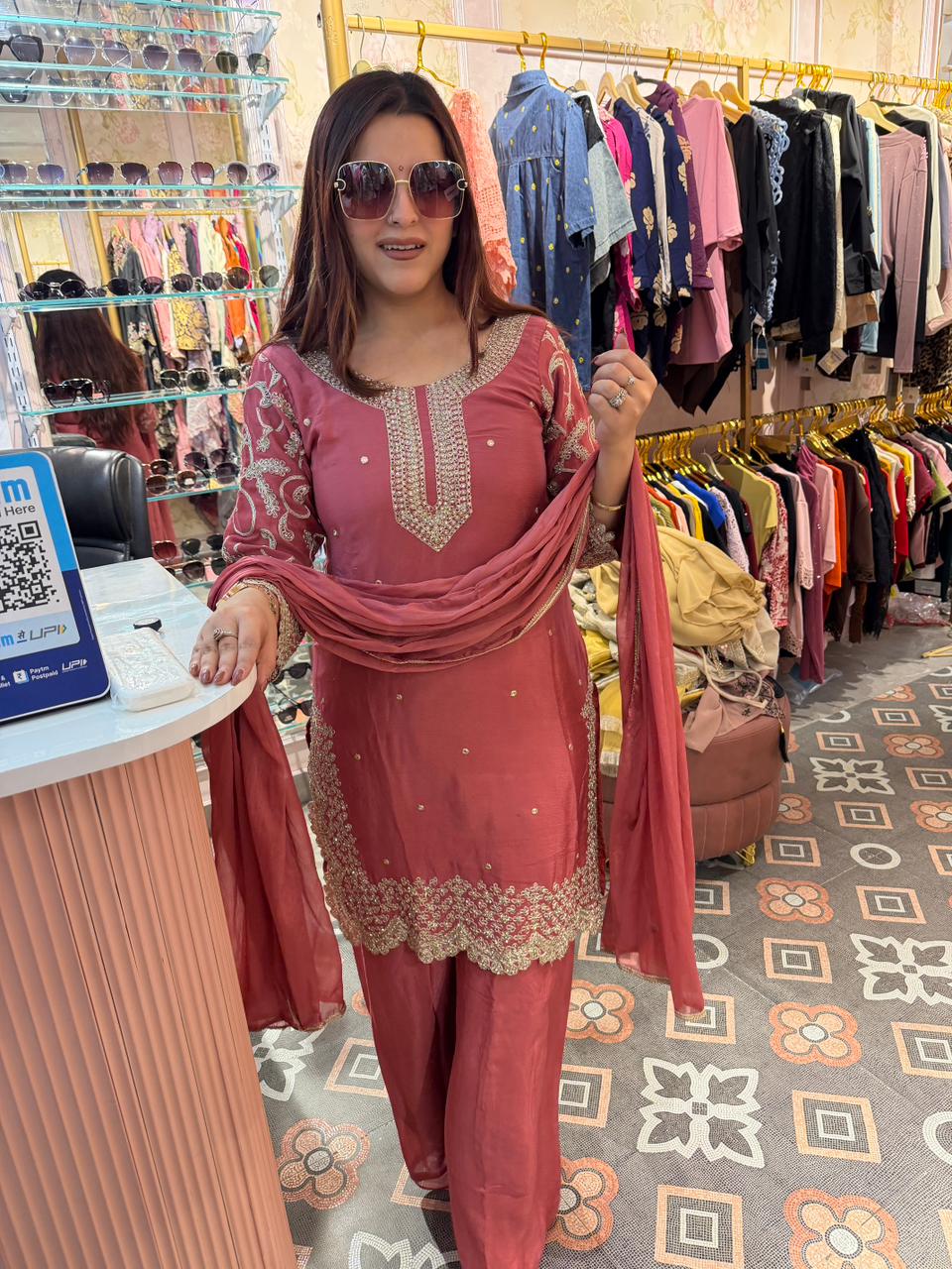 Aadhya Embroidered Suit Set