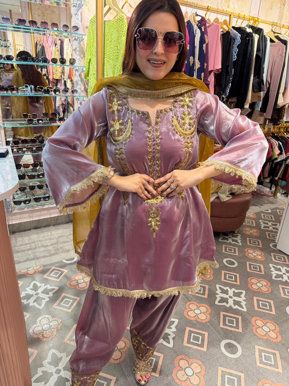 Shril Luxe Embroidered Suit Set