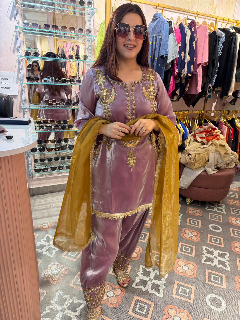 Shril Luxe Embroidered Suit Set