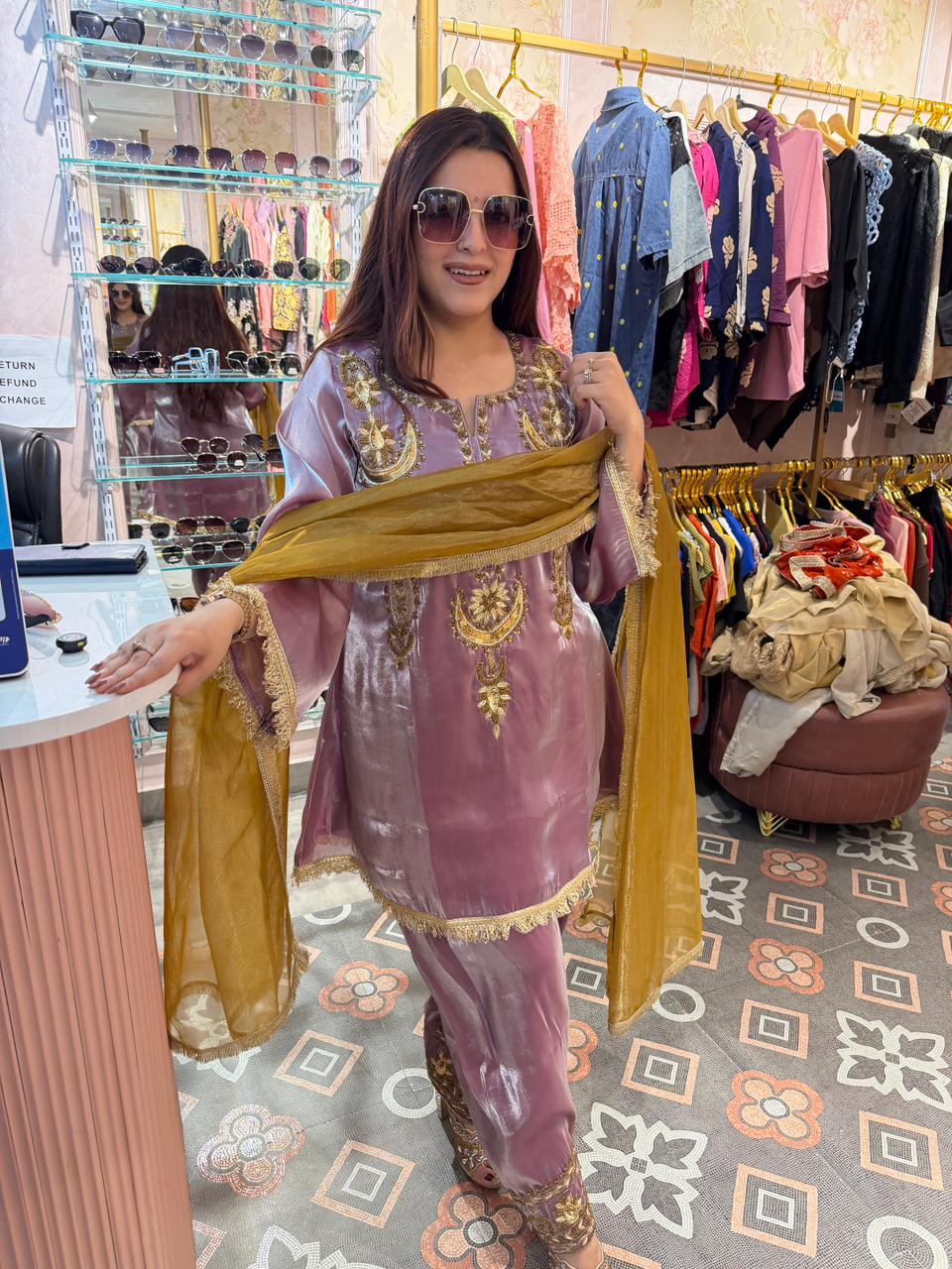 Shril Luxe Embroidered Suit Set