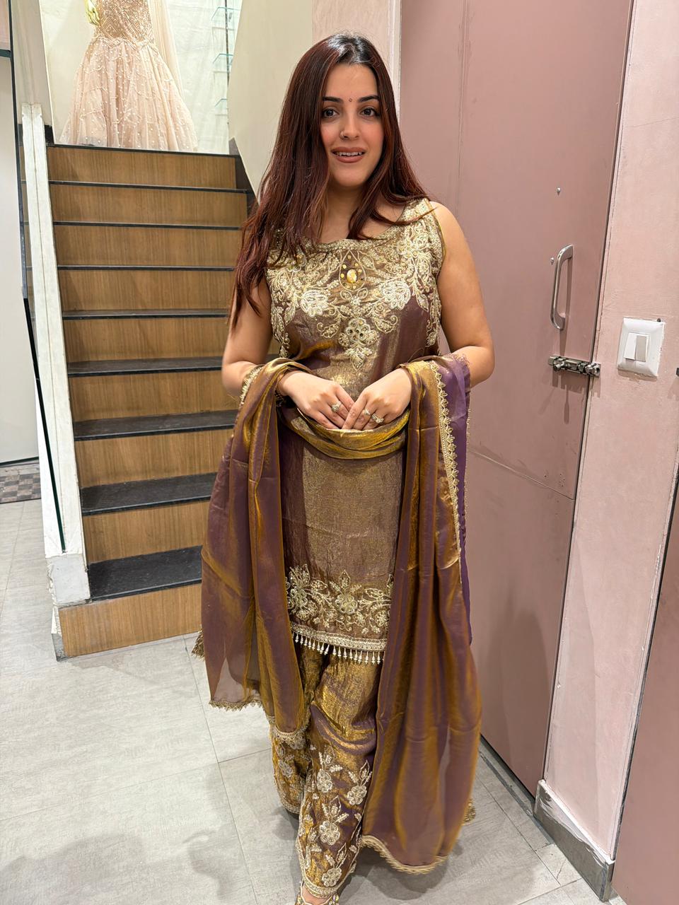 Antique Embroidered Kurta Set