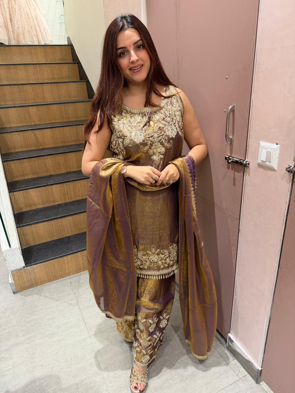 Antique Embroidered Kurta Set