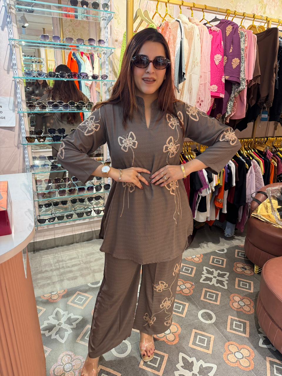 Sani  Embroidered Co-ord Set