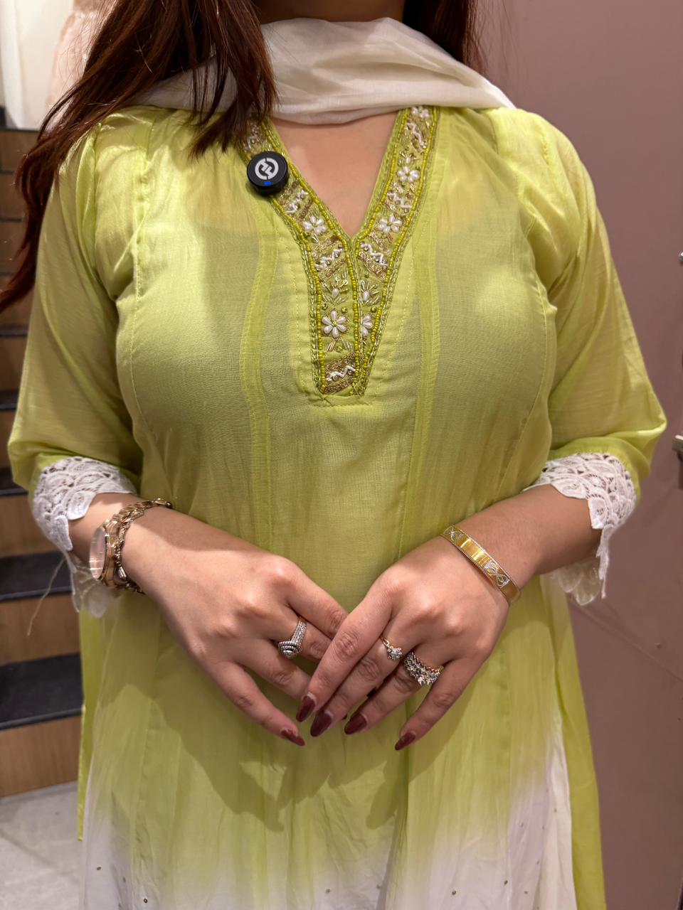 Ombre Aura Anarkali Set