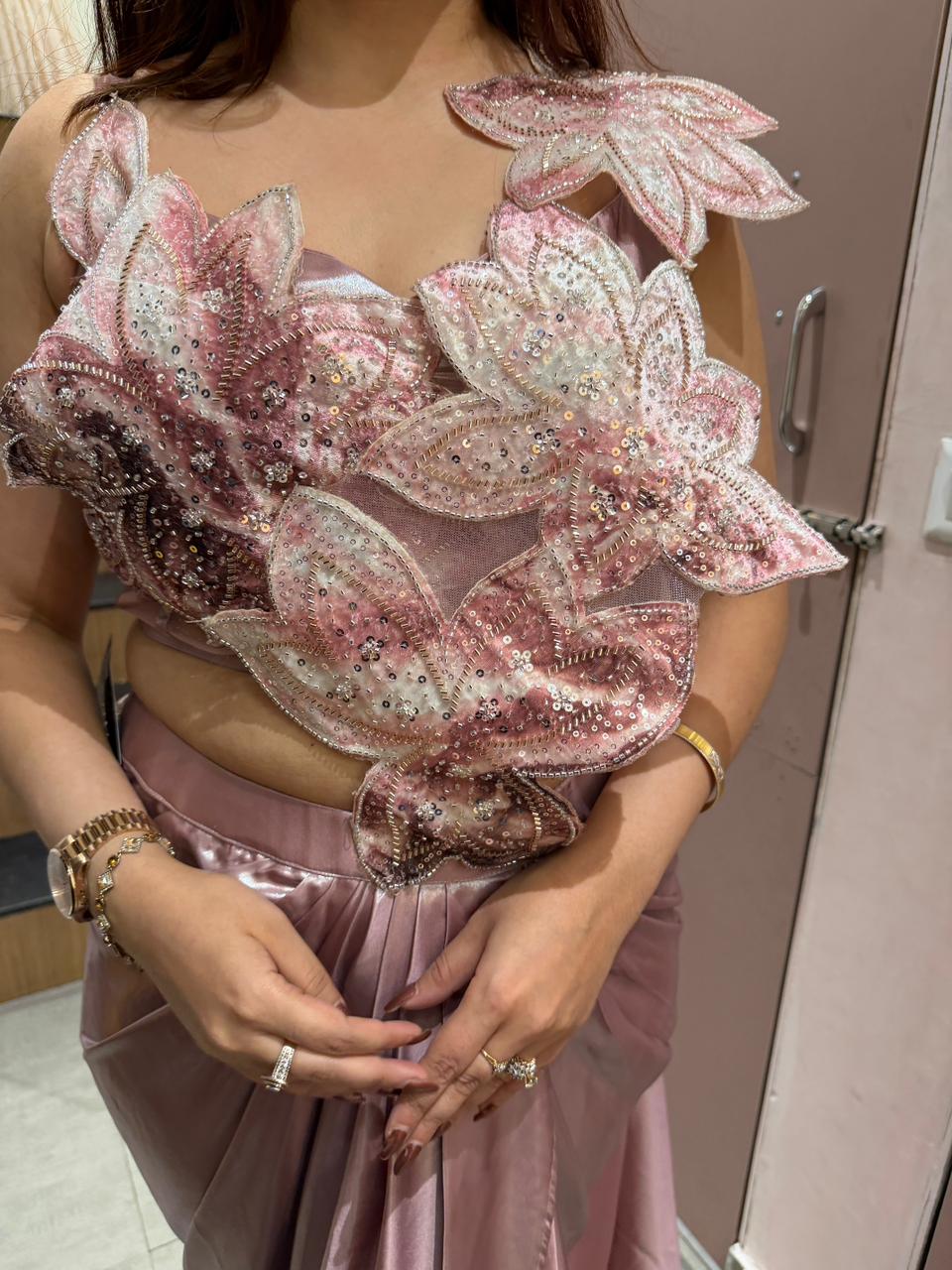 Dayna Luxe Drape Saree Set