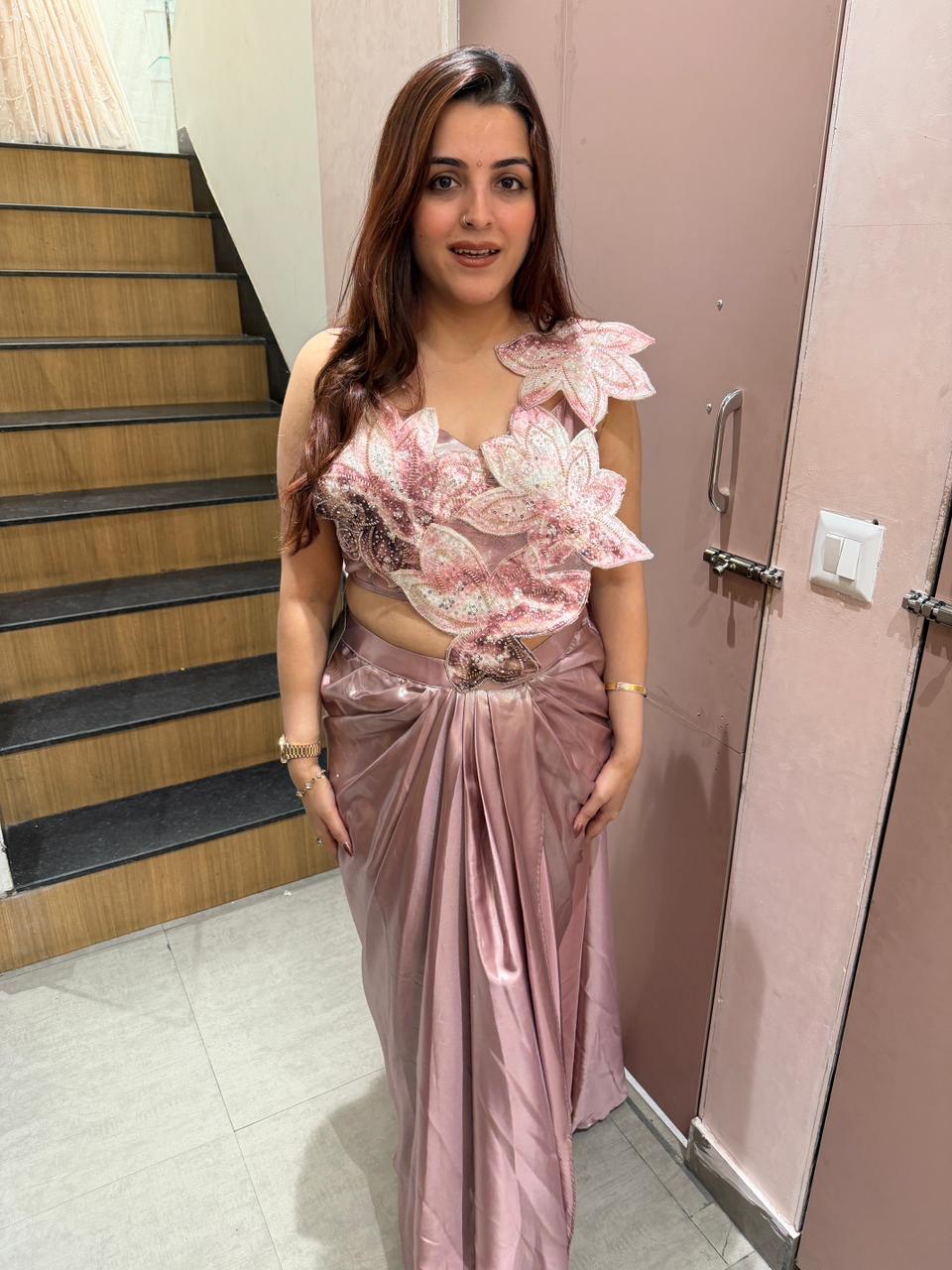 Dayna Luxe Drape Saree Set