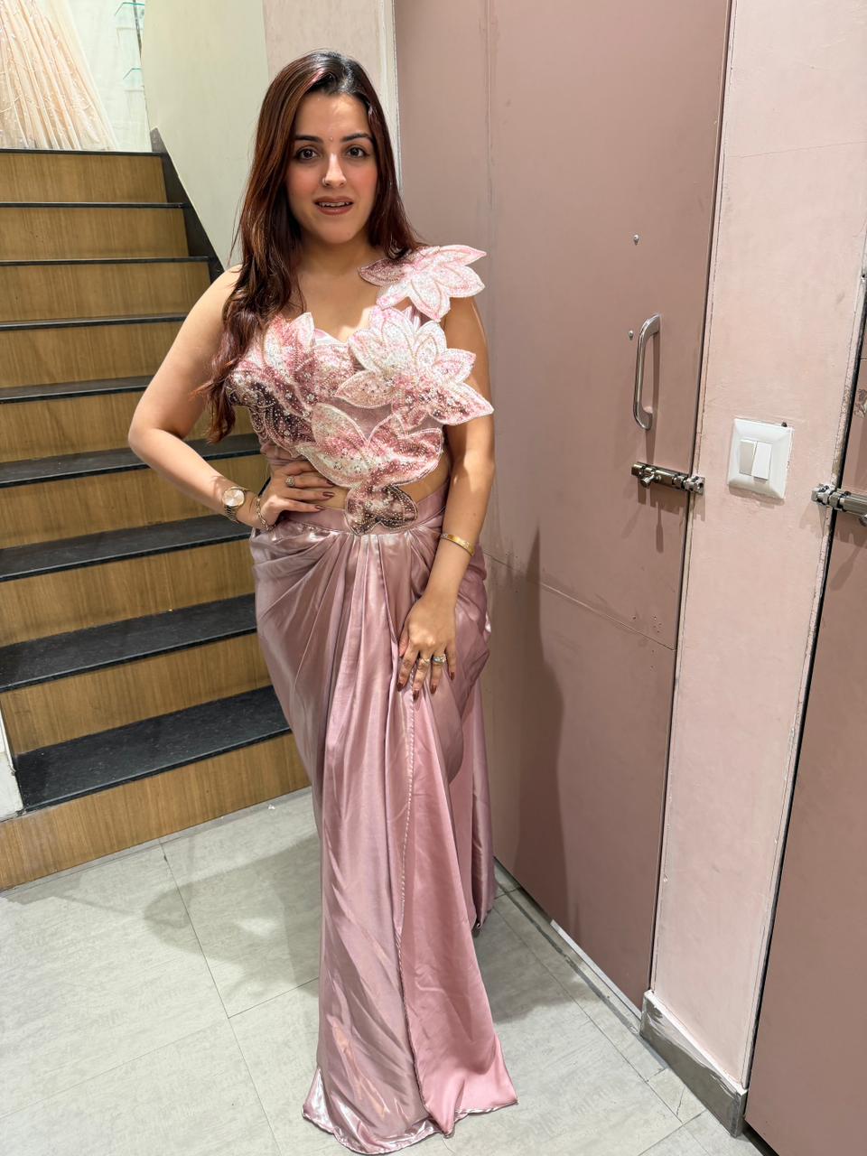 Dayna Luxe Drape Saree Set