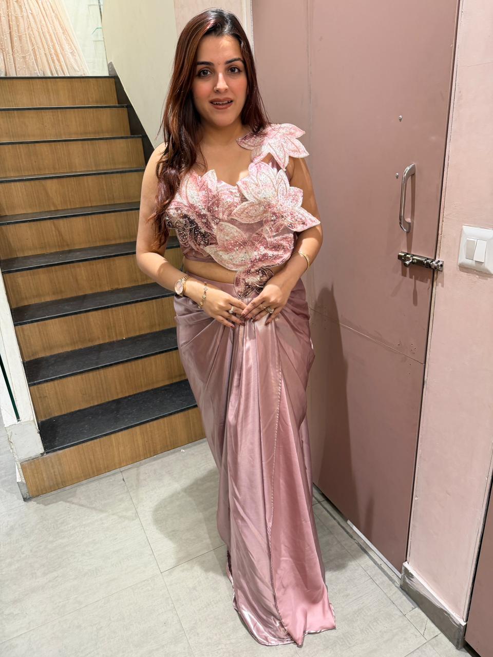 Dayna Luxe Drape Saree Set