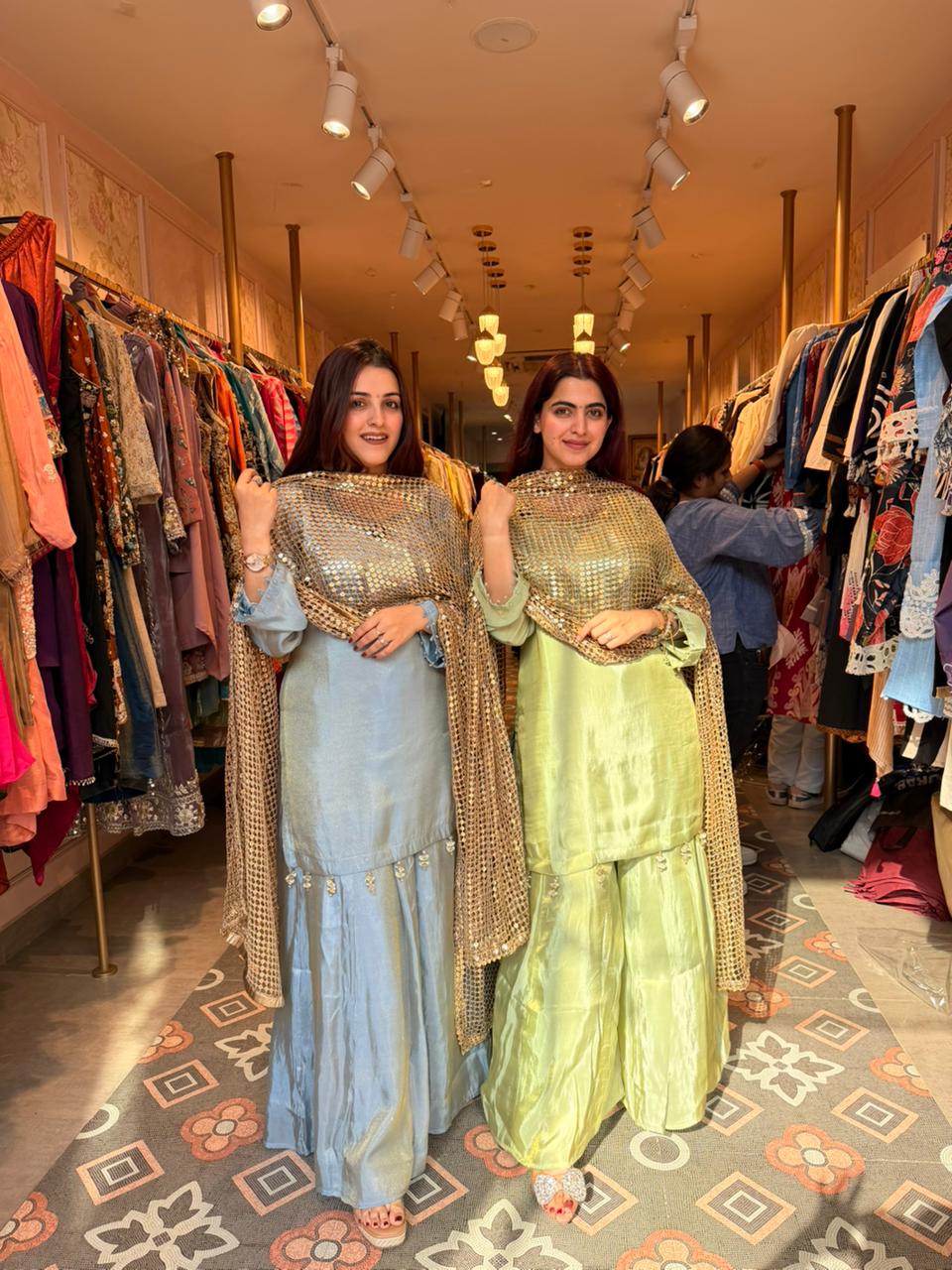 Zannat Sharara Set with Sequin Dupatta