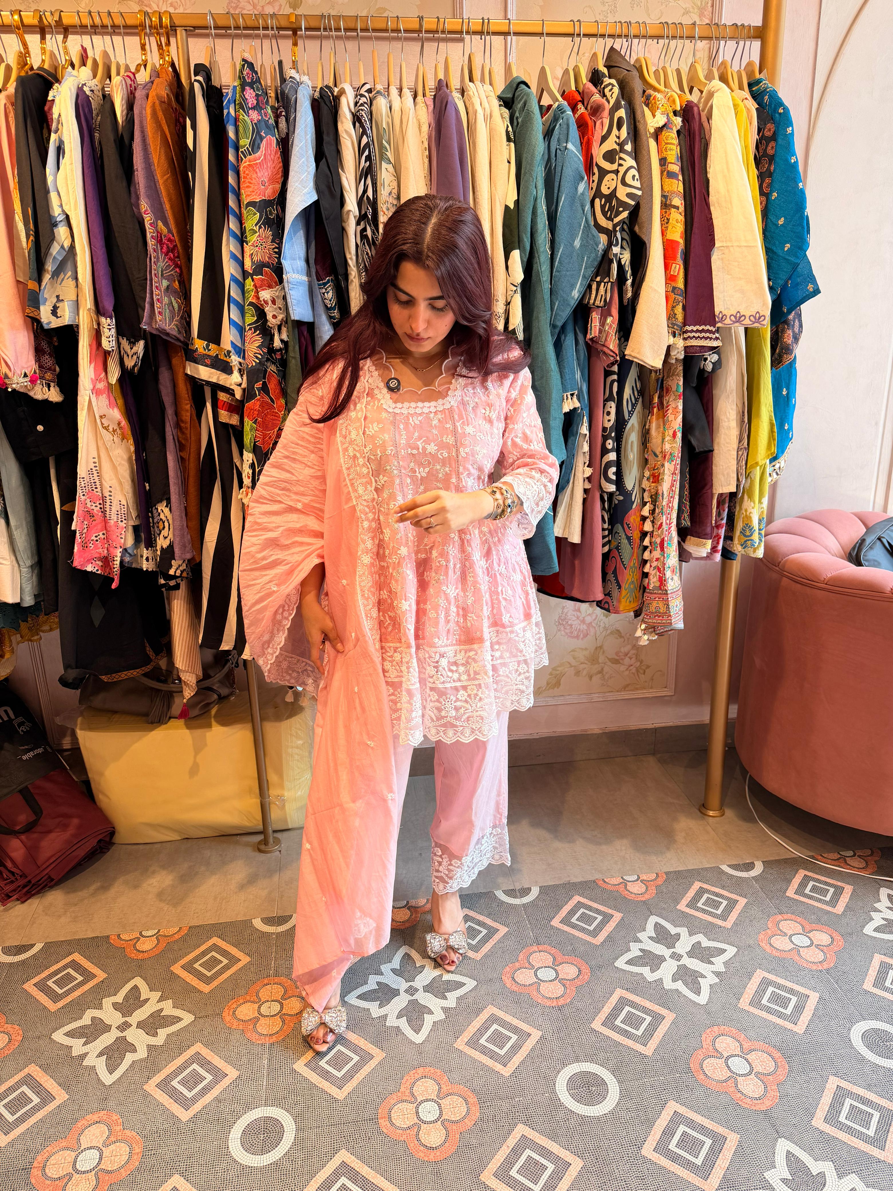 Somiya Chikankari Kurta Set