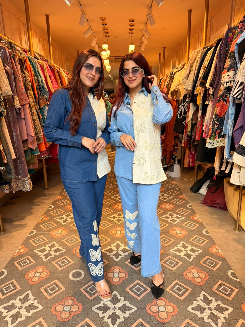 Denim Grace Fusion Co-ord Set