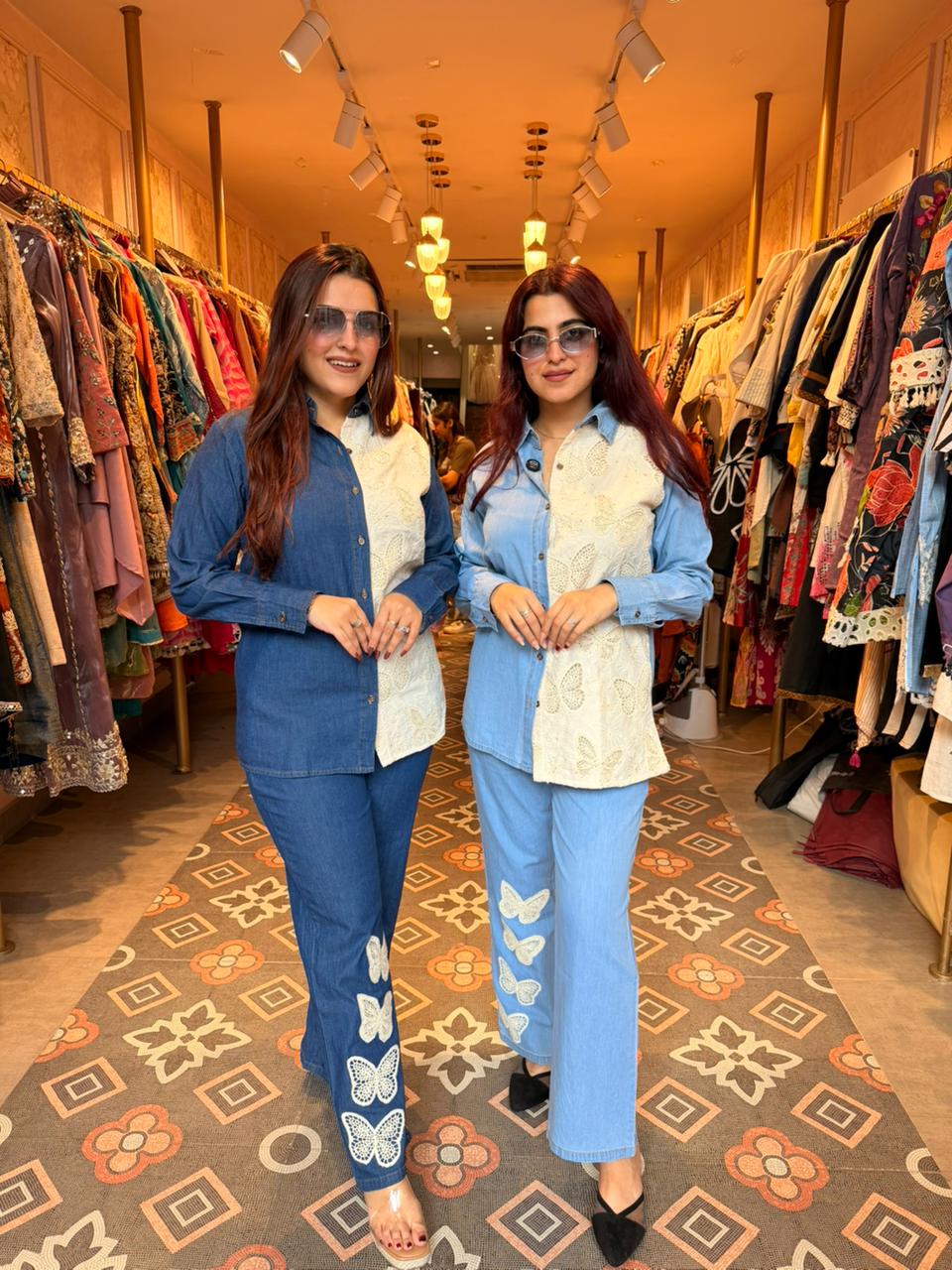 Denim Grace Fusion Co-ord Set