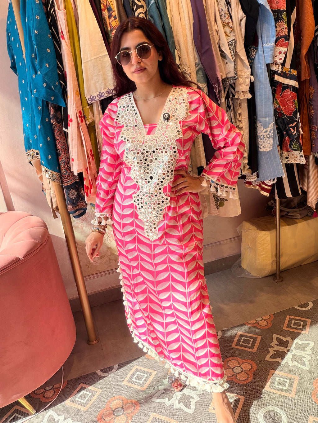 Azure Charm Mirror Work cord Set