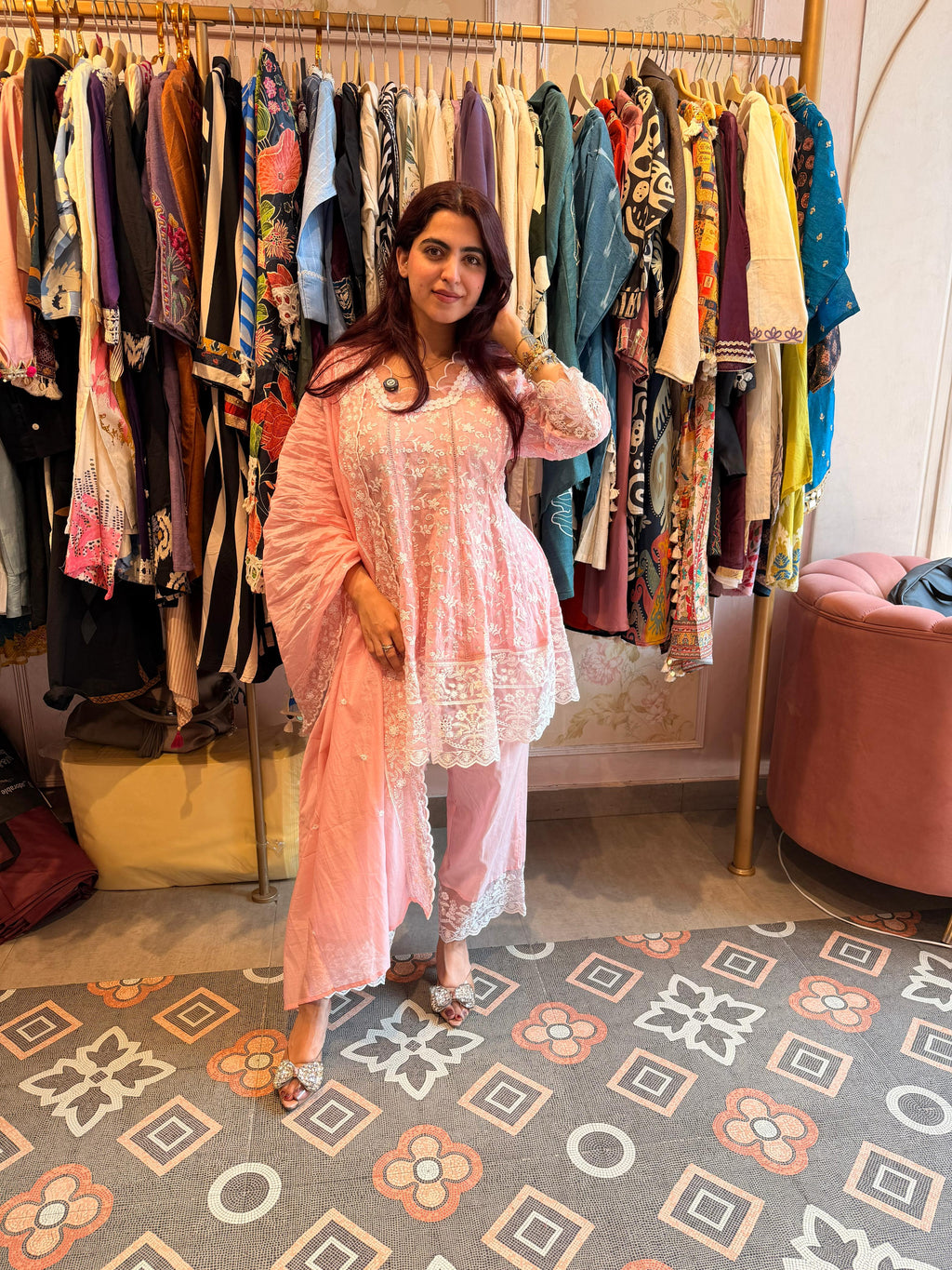Somiya Chikankari Kurta Set