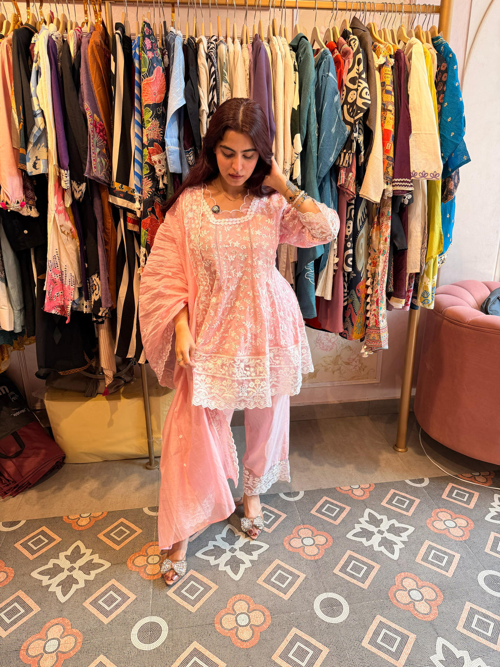 Somiya Chikankari Kurta Set