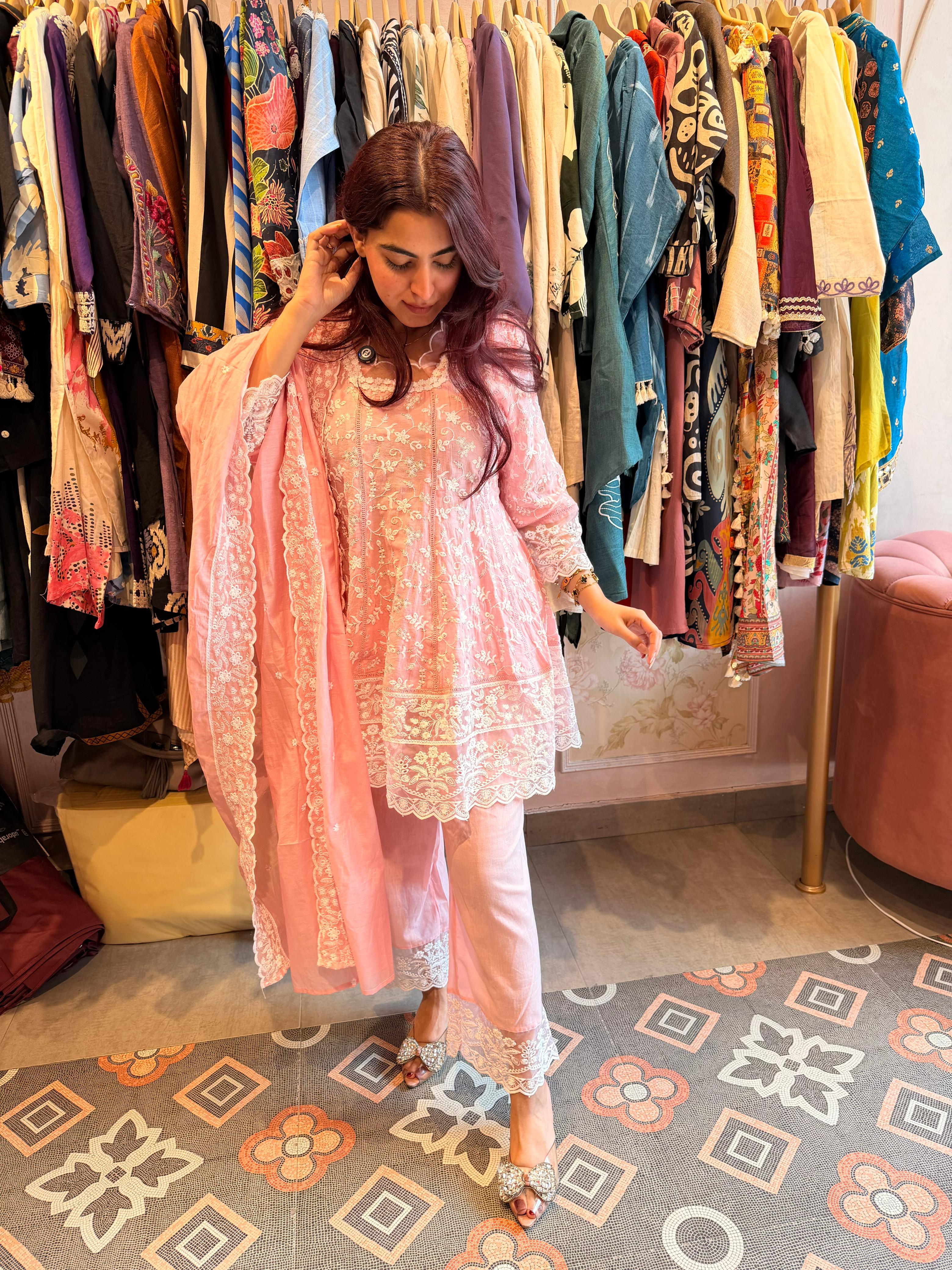 Somiya Chikankari Kurta Set