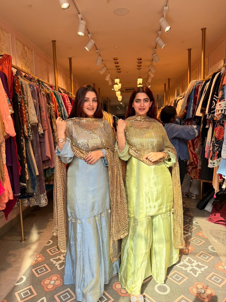 Zannat Sharara Set with Sequin Dupatta