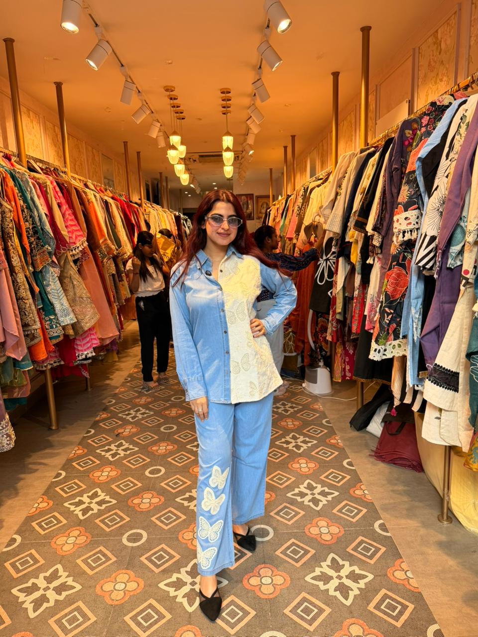 Denim Grace Fusion Co-ord Set