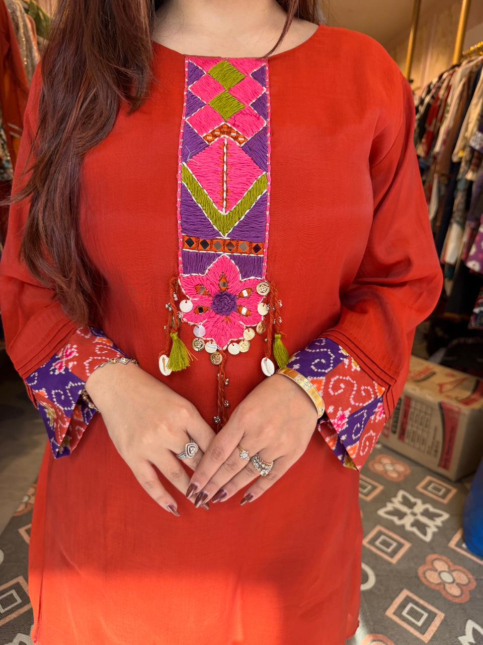 Scarlet Boho Cord Set