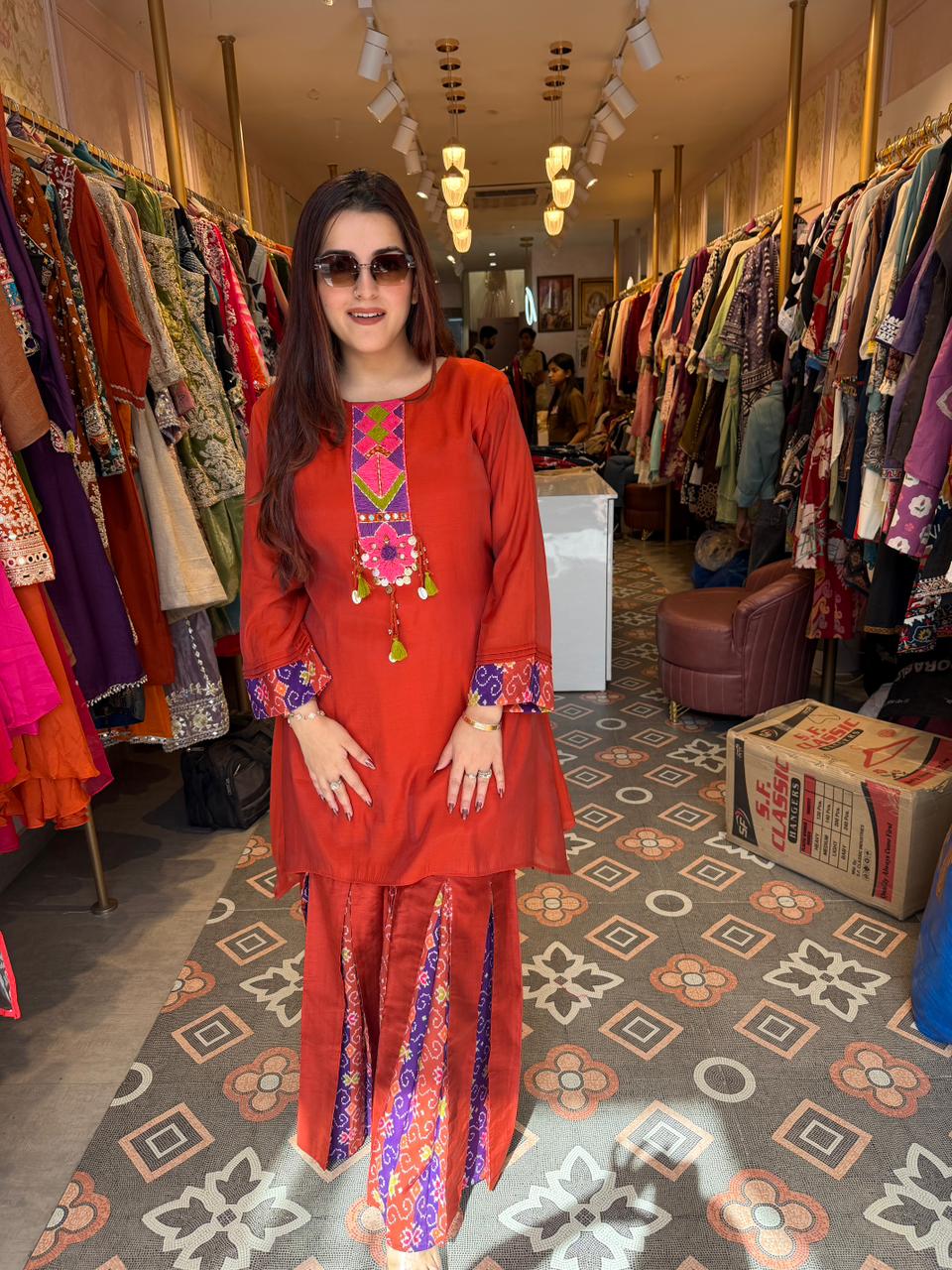 Scarlet Boho Cord Set