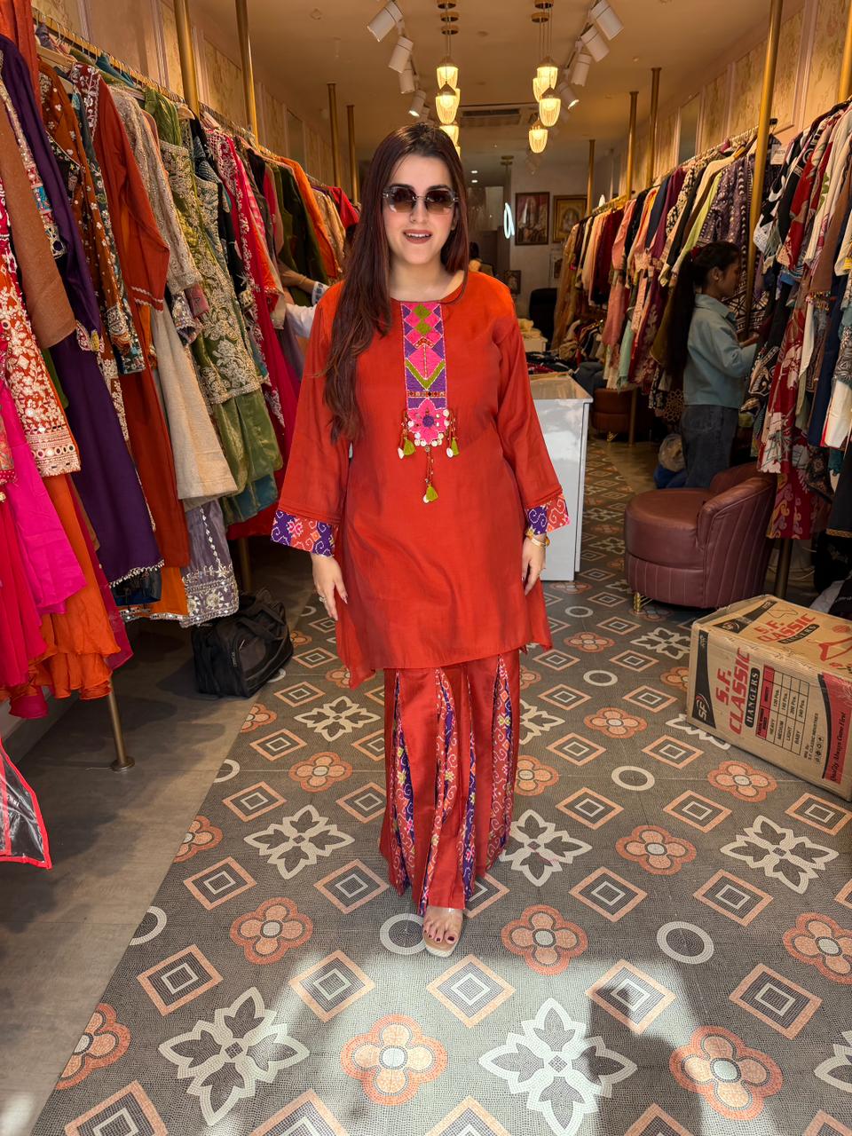 Scarlet Boho Cord Set