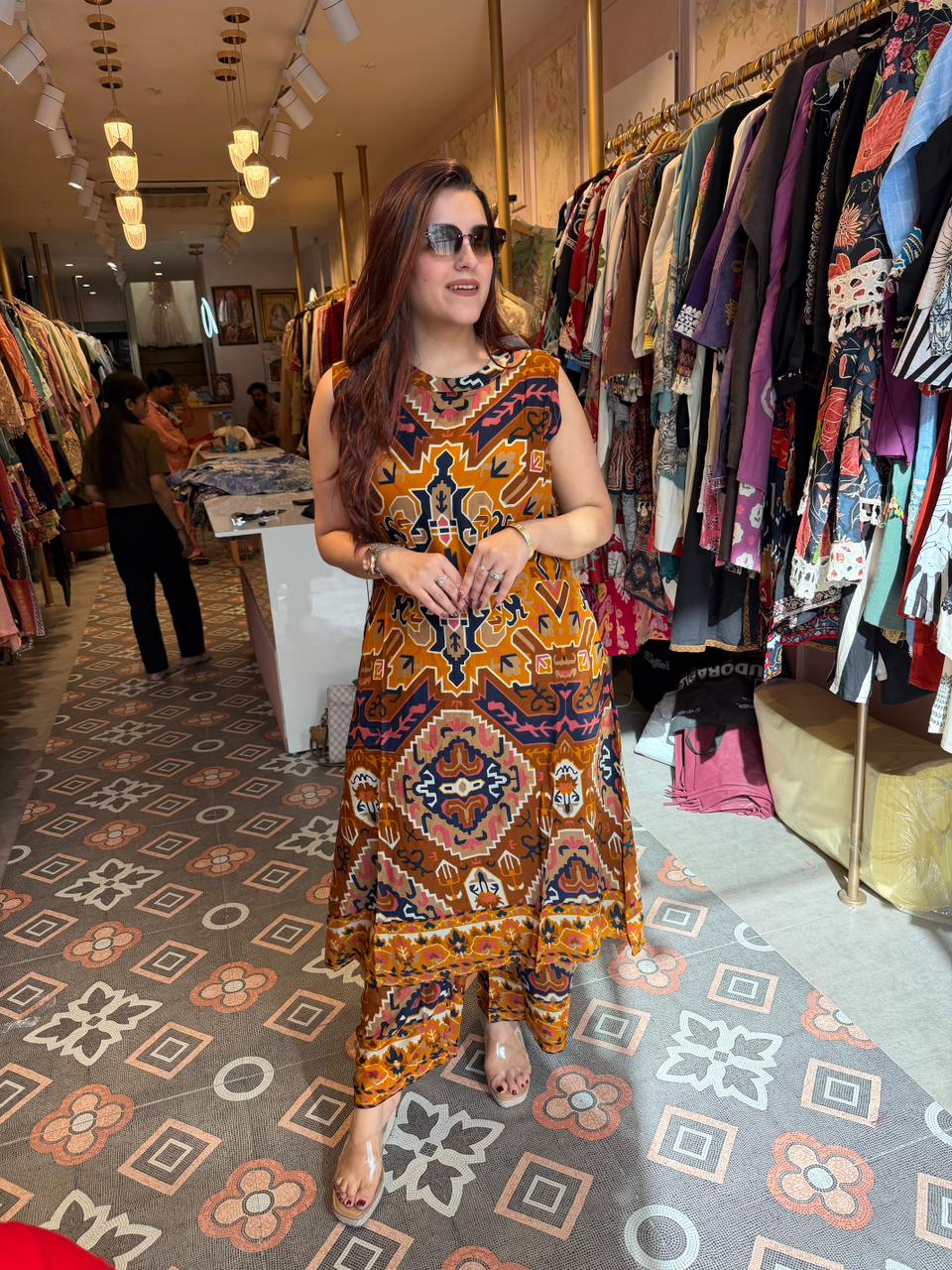 Amber Tribal Print Cord Set